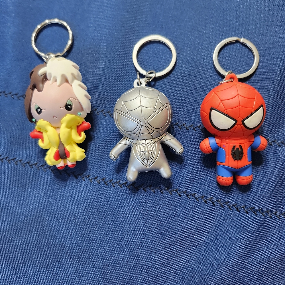 Marvel Silver and Red Action Figures Set , No Box 3 Toys